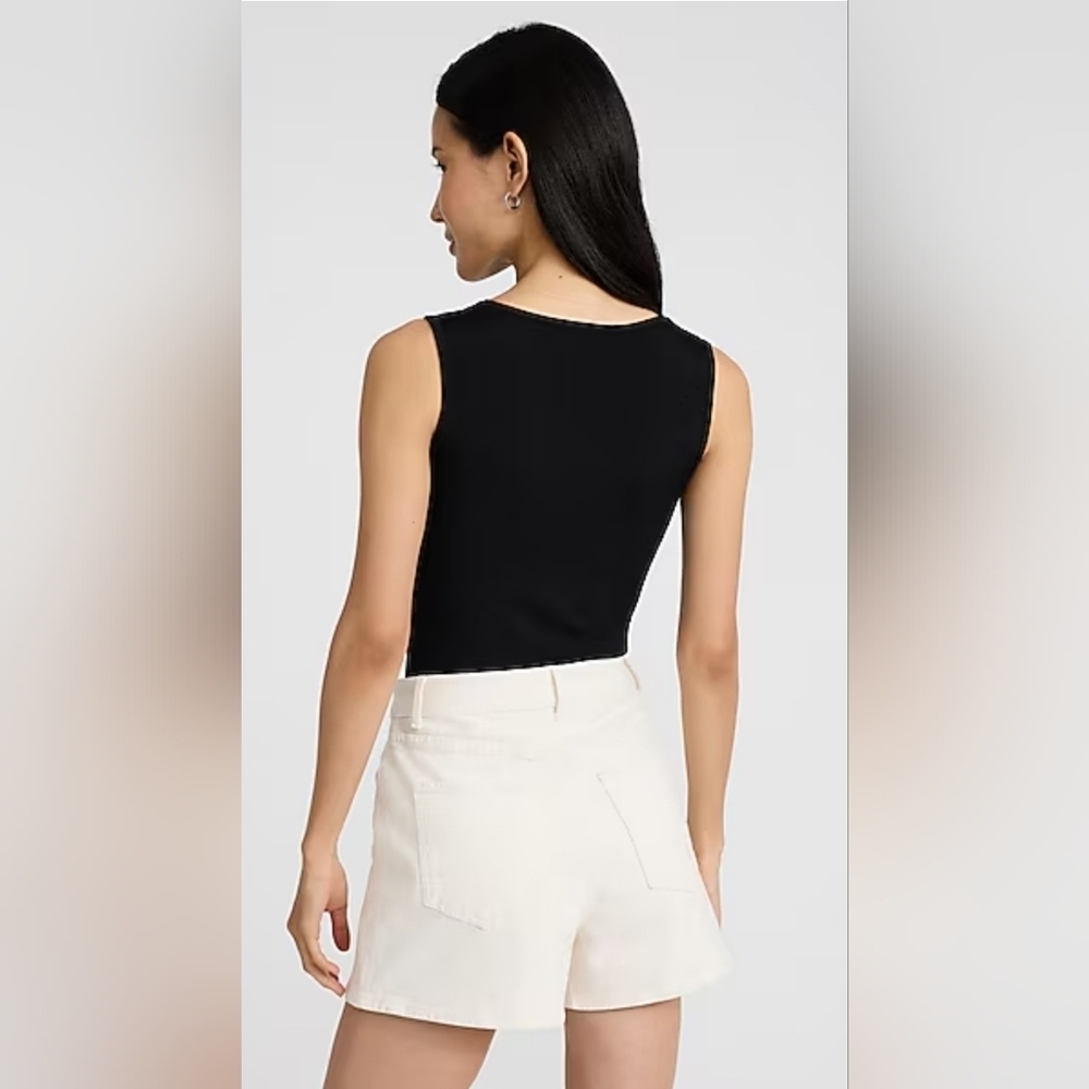 Express Body Contour Ribbed Bodysuit, Size L - Picture 3 of 8